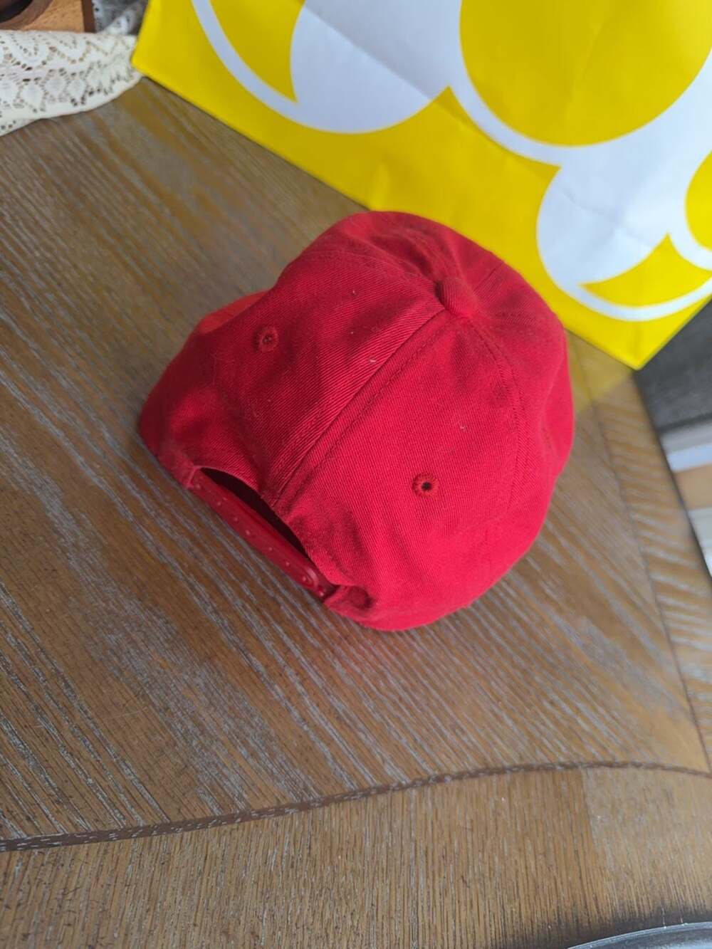 True Religion Script Logo Red Snapback Baseball Cap - Picture 3 of 4